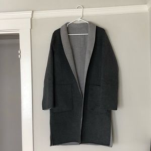 BRAND NEW Banana Republic reversible coat - grey